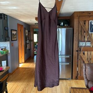 Free People brown slip dress